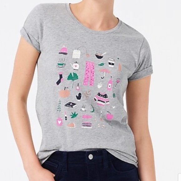 J crew Fall fun graphic T-shirt - Picture 2 of 3